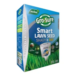 Gro-Sure Smart Seed Lawn Fertiliser 20m² 0.8kg -Outdoor Garden Shop gro sure smart seed lawn fertiliser 20m 0 8kg5023377009730 01c bq