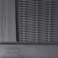 Keter Borneo Rattan Effect Plastic Garden Storage Box -Outdoor Garden Shop keter borneo rattan effect plastic garden storage box7290103669065 03bq