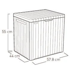 Keter City Box Graphite Wood Effect Flat Garden Storage 113L 8 Keter City Box Graphite Wood Effect Flat Garden Storage 113L -Outdoor Garden Shop keter city box graphite wood effect flat garden storage 113l7290112631459 09t bq