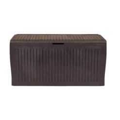 Keter Comfy Wood Effect Plastic Garden Storage Box 270L 13 Keter Comfy Wood Effect Plastic Garden Storage Box 270L -Outdoor Garden Shop keter comfy wood effect plastic garden storage box 270l7290106930179 03c