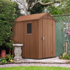 Keter Darwin 6x4 Tongue & Groove Plastic Shed With Floor -Outdoor Garden Shop keter darwin 6x4 tongue groove plastic shed with floor7290112632159 01i bq