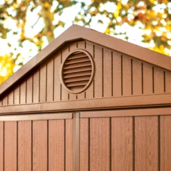 Keter Darwin 8x6 Ft Apex Tongue & Groove Shed With Floor -Outdoor Garden Shop keter darwin 8x6 ft apex tongue groove shed with floor7290112636096 04i bq