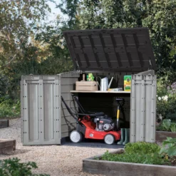 Keter Store It Out Max Wood Effect Garden Storage 1200L -Outdoor Garden Shop keter store it out max wood effect garden storage 1200l3253929001413 01i