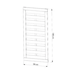 Klikstrom Tiama Pine Horizontal Slats Gate, (H)1.8m (W)0.9m 11 Klikstrom Tiama Pine Horizontal Slats Gate, (H)1.8m (W)0.9m -Outdoor Garden Shop klikstrom tiama pine horizontal slats gate h 1 8m w 0 9m5059340668833 01t