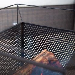 La Hacienda Quadrada Steel Firepit -Outdoor Garden Shop la hacienda quadrada steel firepit5055025586355 03i bq