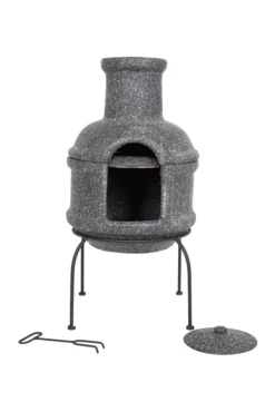 La Hacienda Teplo Clay Chiminea -Outdoor Garden Shop la hacienda teplo clay chiminea5055025672102 01c bq