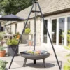 La Hacienda Tripod Hanging Grill -Outdoor Garden Shop la hacienda tripod hanging grill5055025586126 01i bq