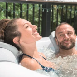 Lay-Z-Spa Grey Spa Pillow -Outdoor Garden Shop lay z spa grey spa pillow6942138981216 04i bq