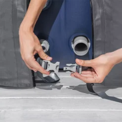 Lay-Z-Spa Grey Square Hot Tub Cover -Outdoor Garden Shop lay z spa grey square hot tub cover6941607321287 36c