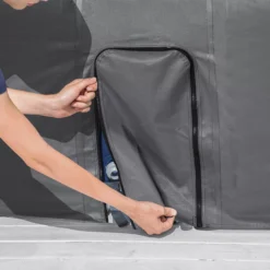 Lay-Z-Spa Grey Square Hot Tub Cover -Outdoor Garden Shop lay z spa grey square hot tub cover6941607321287 37c