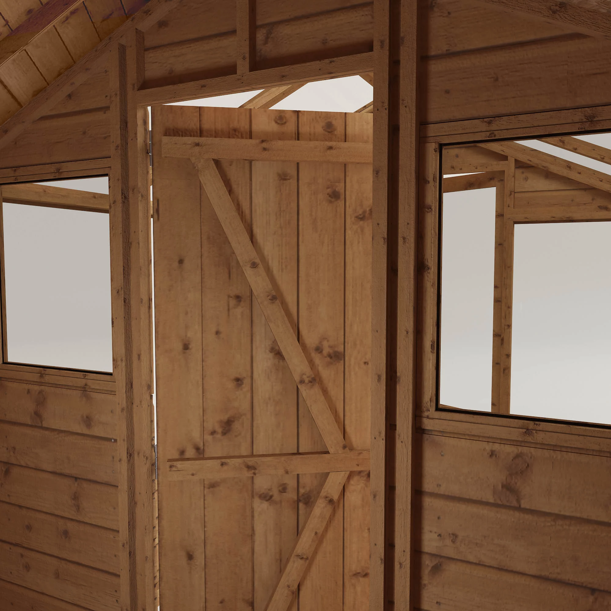 Mercia 10x6 Apex Greenhouse Combi Shed - Assembly Required 6 Mercia 10x6 Apex Greenhouse Combi Shed - Assembly Required - Image 4