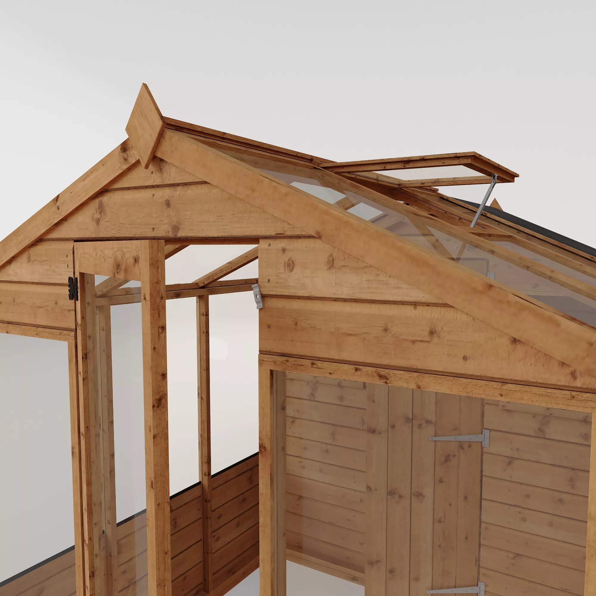 Mercia 10x6 Apex Greenhouse Combi Shed - Assembly Required 8 Mercia 10x6 Apex Greenhouse Combi Shed - Assembly Required - Image 6