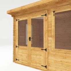 Mercia 10x8 Pent Tongue & Groove Cabin With Double Door -Outdoor Garden Shop mercia 10x8 pent tongue groove cabin with double door5029442002446 37c bq