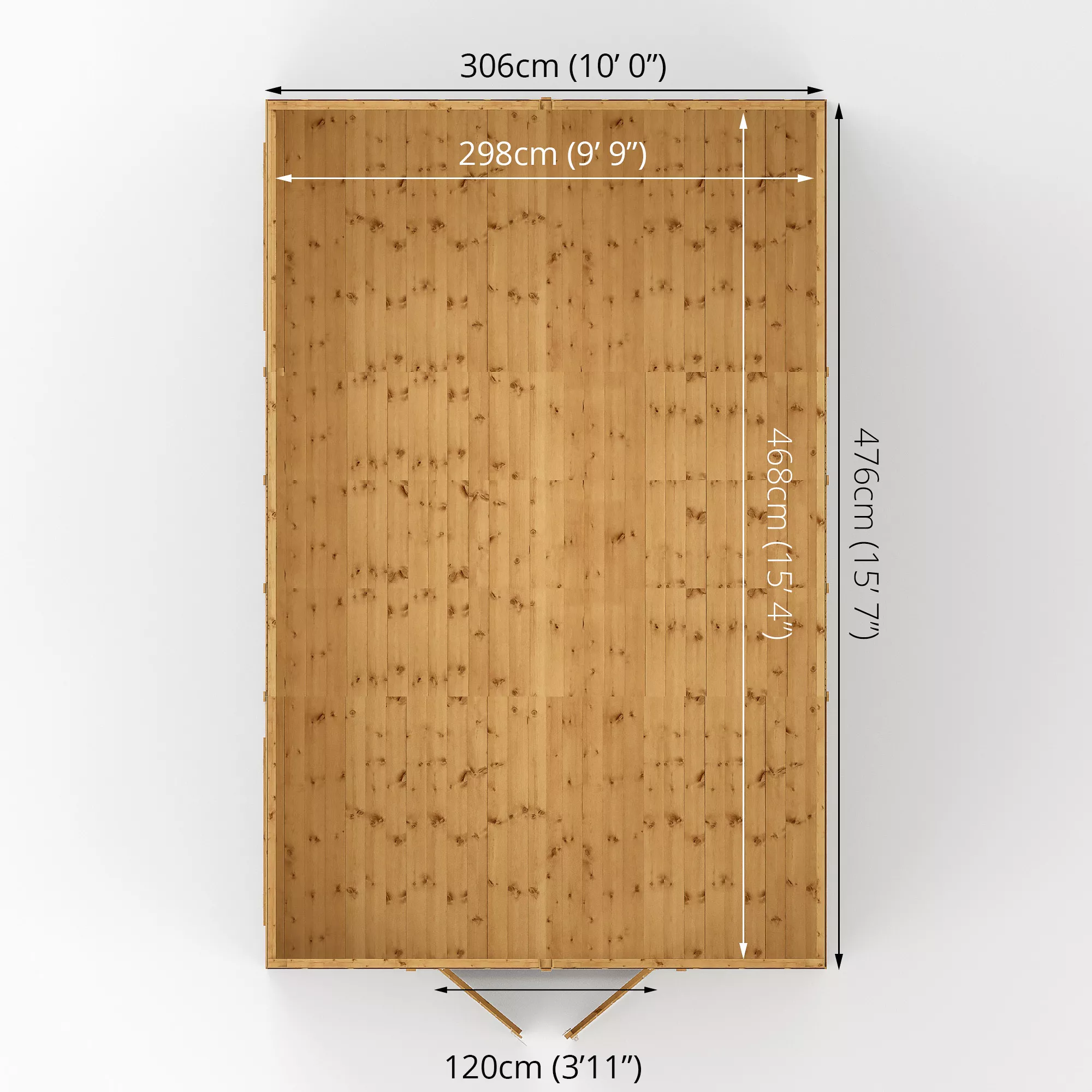 Mercia 16x10 Apex Shiplap Workshop With Double Door 11 Mercia 16x10 Apex Shiplap Workshop With Double Door - Image 9