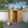 Mercia 4x3 Ft Apex Overlap Wooden Shed With Floor -Outdoor Garden Shop mercia 4x3 ft apex overlap wooden shed with floor5029442090252 02i
