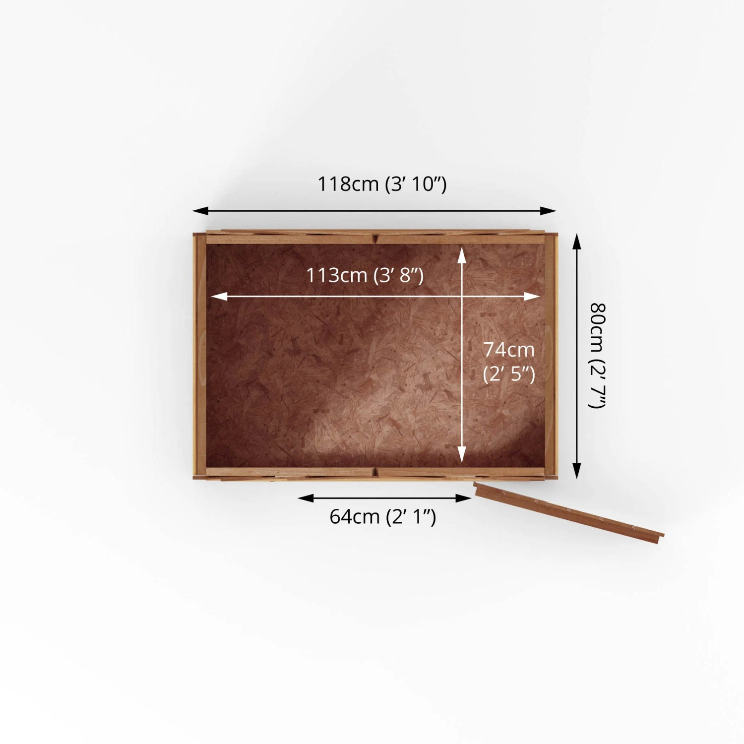 Mercia 4x3 Ft Apex Overlap Wooden Shed With Floor 9 Mercia 4x3 Ft Apex Overlap Wooden Shed With Floor - Image 7