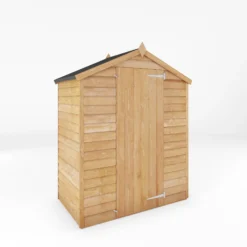 Mercia 5x3 Ft Apex Overlap Wooden Shed With Floor -Outdoor Garden Shop mercia 5x3 ft apex overlap wooden shed with floor5029442090269 01c