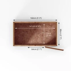 Mercia 5x3 Ft Apex Overlap Wooden Shed With Floor -Outdoor Garden Shop mercia 5x3 ft apex overlap wooden shed with floor5029442090269 02t