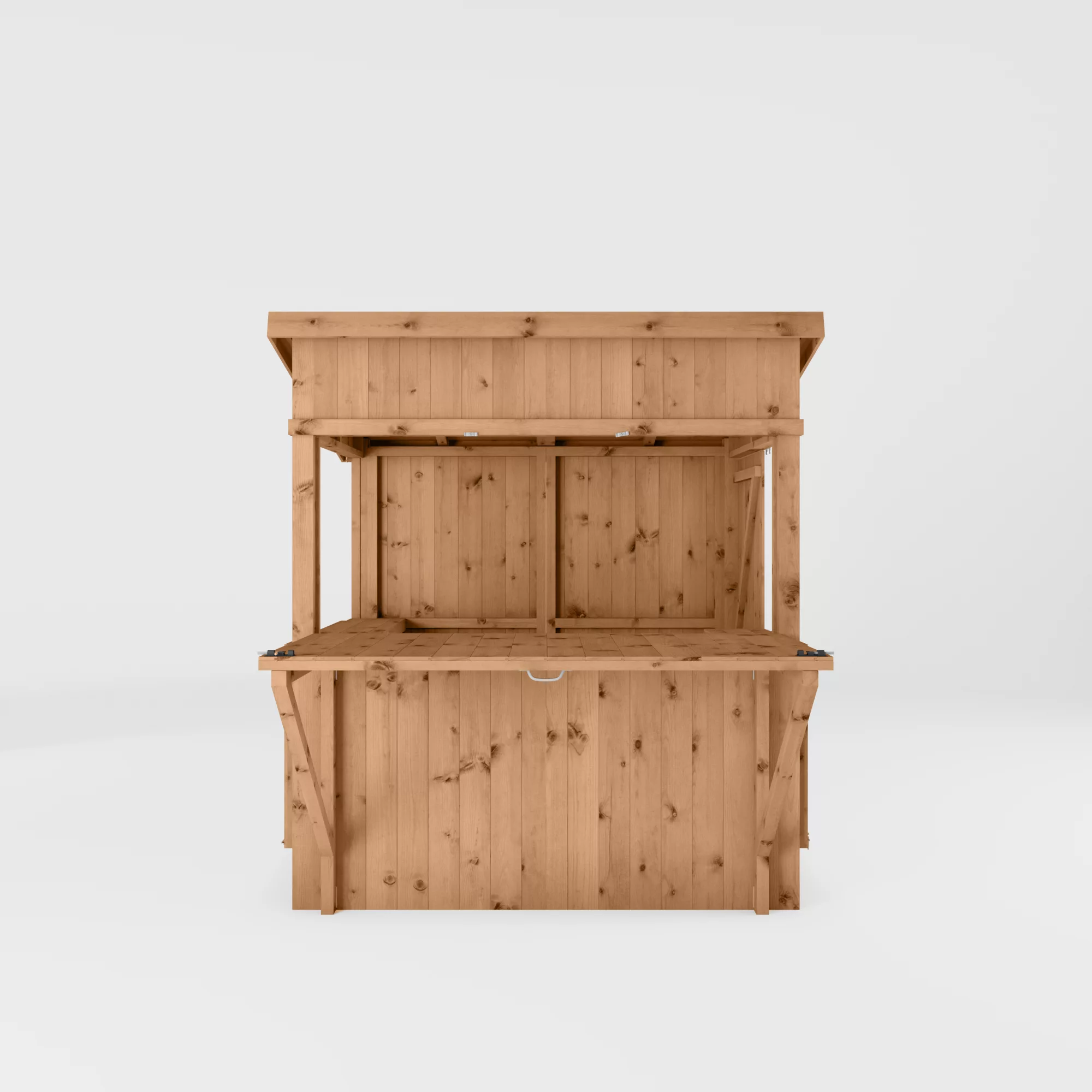 Mercia 6x4 Ft Pent Tongue & Groove Wooden Garden Bar With Single Door 5 Mercia 6x4 Ft Pent Tongue & Groove Wooden Garden Bar With Single Door - Image 3