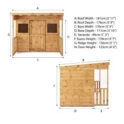 Mercia 6x5 Timber Playhouse Assembly Required -Outdoor Garden Shop mercia 6x5 timber playhouse assembly required5029442089683 02t