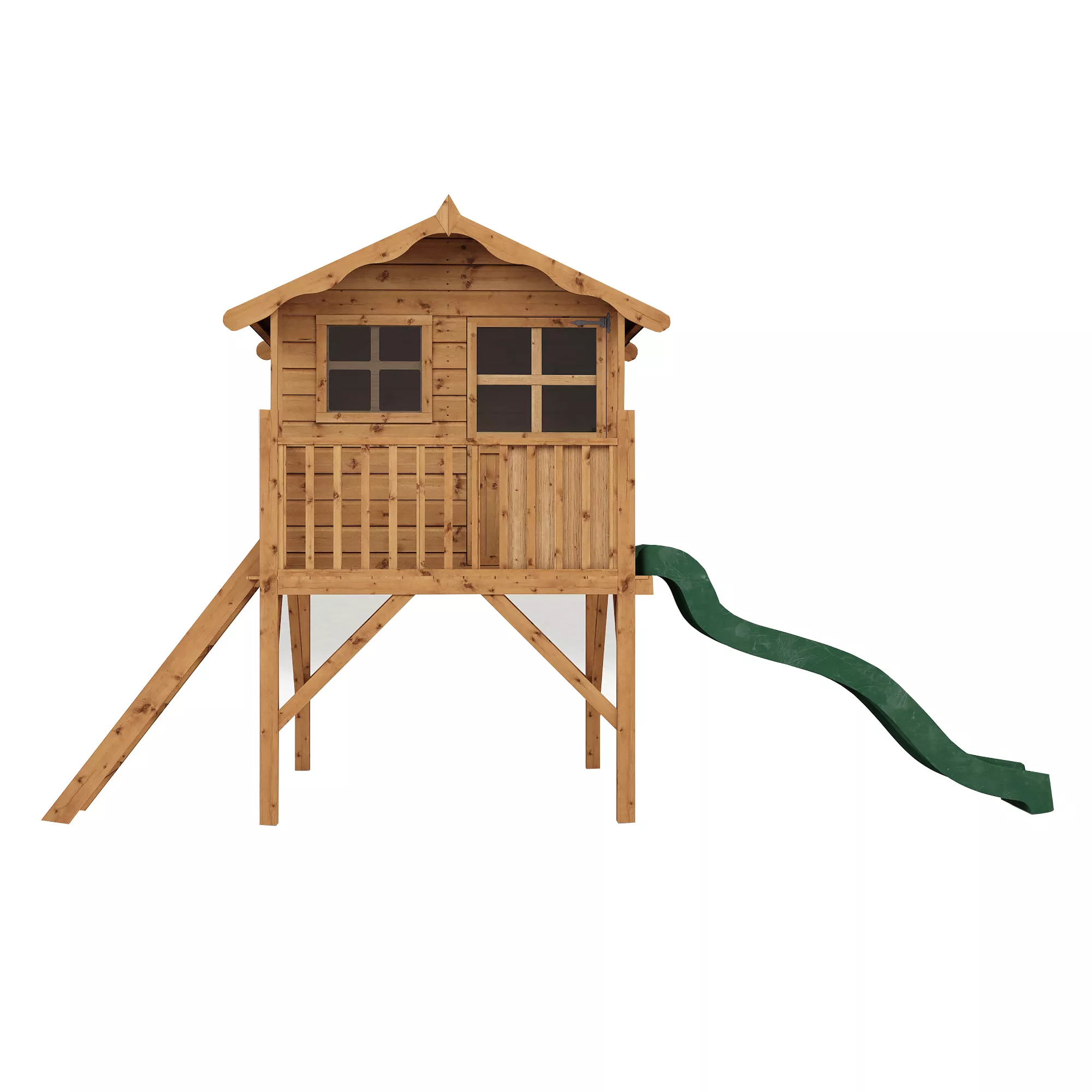 Mercia 7x5 Poppy European Softwood Tower Slide Playhouse Assembly Required 5 Mercia 7x5 Poppy European Softwood Tower Slide Playhouse Assembly Required - Image 3