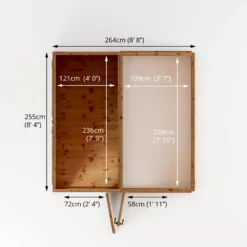 Mercia 8x8 Pent Greenhouse Combi Shed - Assembly Required 18 Mercia 8x8 Pent Greenhouse Combi Shed - Assembly Required -Outdoor Garden Shop mercia 8x8 pent greenhouse combi shed assembly required5029442075655 02t