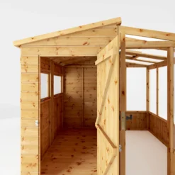 Mercia 8x8 Pent Greenhouse Combi Shed - Assembly Required 14 Mercia 8x8 Pent Greenhouse Combi Shed - Assembly Required -Outdoor Garden Shop mercia 8x8 pent greenhouse combi shed assembly required5029442075655 03c