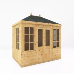 Mercia Clover 8x6 Ft Hip Shiplap Wooden Summer House With Double Door 13 Mercia Clover 8x6 Ft Hip Shiplap Wooden Summer House With Double Door -Outdoor Garden Shop mercia clover 8x6 ft hip shiplap wooden summer house with double door5029442006871 01c