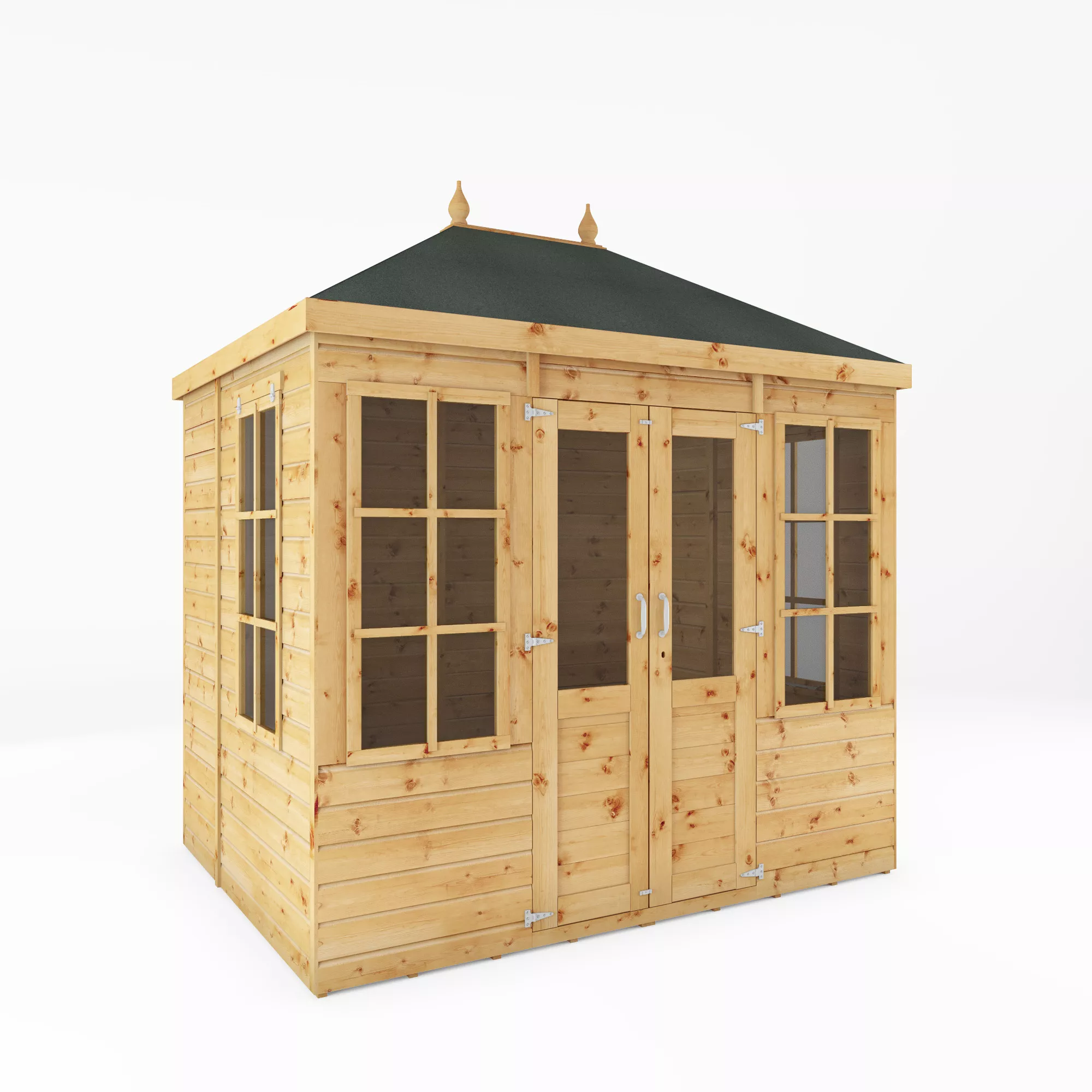 Mercia Clover 8x6 Ft Hip Shiplap Wooden Summer House With Double Door 4 Mercia Clover 8x6 Ft Hip Shiplap Wooden Summer House With Double Door - Image 2