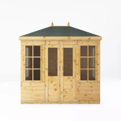 Mercia Clover 8x6 Ft Hip Shiplap Wooden Summer House With Double Door 14 Mercia Clover 8x6 Ft Hip Shiplap Wooden Summer House With Double Door -Outdoor Garden Shop mercia clover 8x6 ft hip shiplap wooden summer house with double door5029442006871 02c