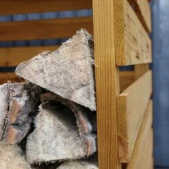 Mercia Double Wooden Log Store -Outdoor Garden Shop mercia double wooden log store5029442012629 04c