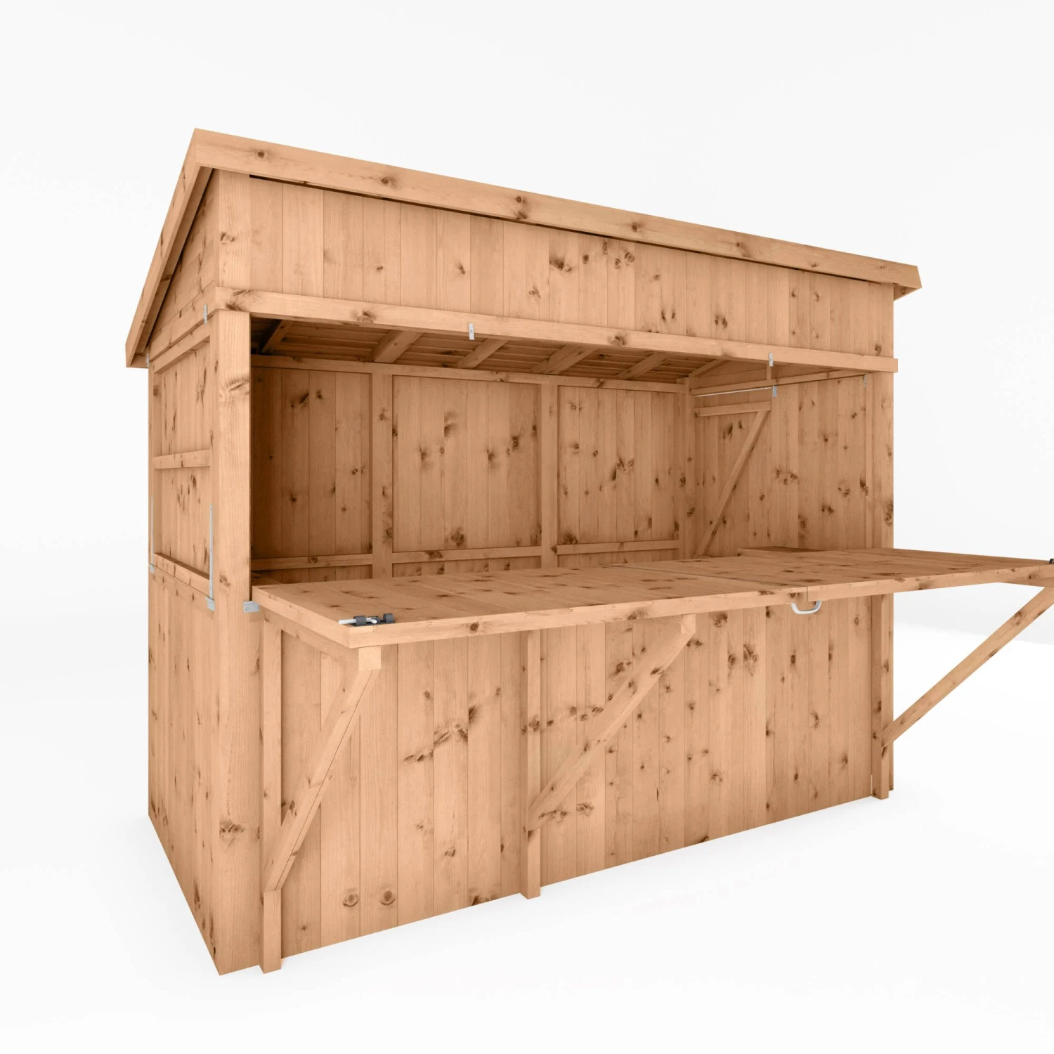 Mercia Garden Bar 9x4 Ft Pent Tongue & Groove Solid Wood Garden Bar With Single Door 4 Mercia Garden Bar 9x4 Ft Pent Tongue & Groove Solid Wood Garden Bar With Single Door - Image 2