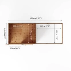 Mercia Maine 16x6 Ft Pent Shiplap Wooden Summer House With Double Door 19 Mercia Maine 16x6 Ft Pent Shiplap Wooden Summer House With Double Door -Outdoor Garden Shop mercia maine 16x6 ft pent shiplap wooden summer house with double door5029442008714 02t