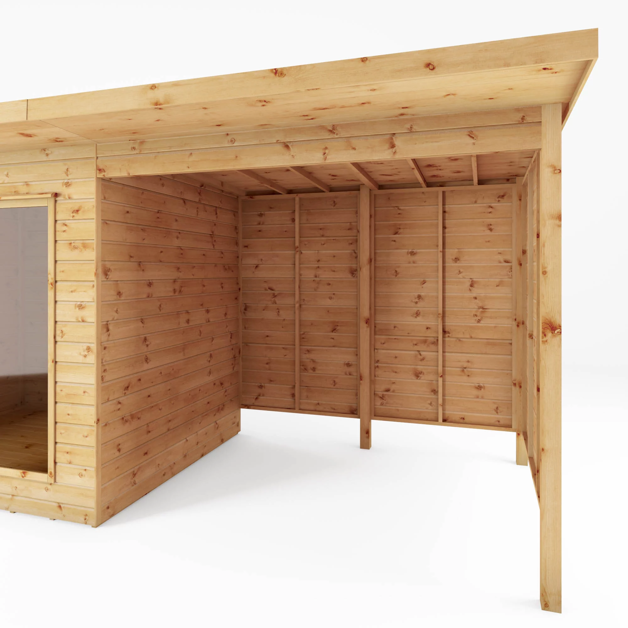 Mercia Maine 16x6 Ft Pent Shiplap Wooden Summer House With Double Door 8 Mercia Maine 16x6 Ft Pent Shiplap Wooden Summer House With Double Door - Image 6