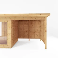 Mercia Maine 18x6 Ft Pent Shiplap Wooden Summer House With Double Door -Outdoor Garden Shop mercia maine 18x6 ft pent shiplap wooden summer house with double door5029442008738 03c