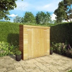 Mercia Overlap Wooden 6x2'6 Pent Garden Storage -Outdoor Garden Shop mercia overlap wooden 6x2 6 pent garden storage5029442073897 01i