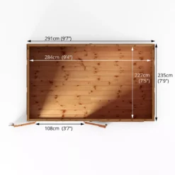 Mercia Premium 10x8 Ft Pent Shiplap Wooden 2 Door Shed With Floor -Outdoor Garden Shop mercia premium 10x8 ft pent shiplap wooden 2 door shed with floor5029442009292 02t