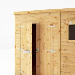 Mercia Premium 10x8 Ft Pent Shiplap Wooden 2 Door Shed With Floor -Outdoor Garden Shop mercia premium 10x8 ft pent shiplap wooden 2 door shed with floor5029442009292 04c