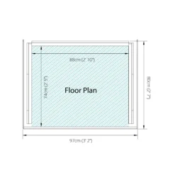 Mercia Single Solid Wood Log Store -Outdoor Garden Shop mercia single solid wood log store5029442012612 02t