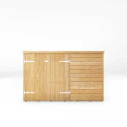 Mercia Solid Wood 3x6 Overlap Pent Bike Store -Outdoor Garden Shop mercia solid wood 3x6 overlap pent bike store5029442089300 02c