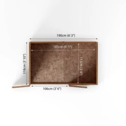 Mercia Solid Wood 4x6 Overlap Pent Bike Store -Outdoor Garden Shop mercia solid wood 4x6 overlap pent bike store5029442089294 02t