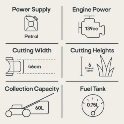 Mountfield SP185 139cc Petrol Rotary Lawnmower -Outdoor Garden Shop mountfield sp185 139cc petrol rotary lawnmower8008984856332 01t EN bq