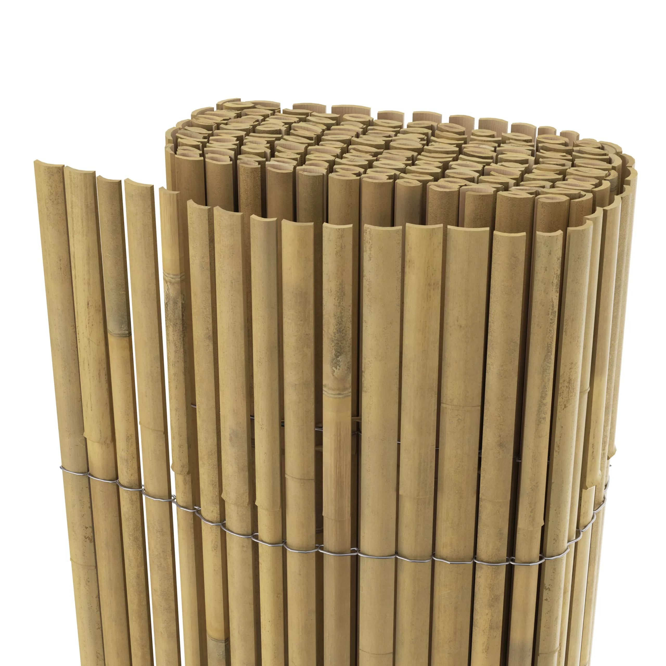 Natural Bamboo Garden Screen (H)1m (W)3m 4 Natural Bamboo Garden Screen (H)1m (W)3m - Image 2