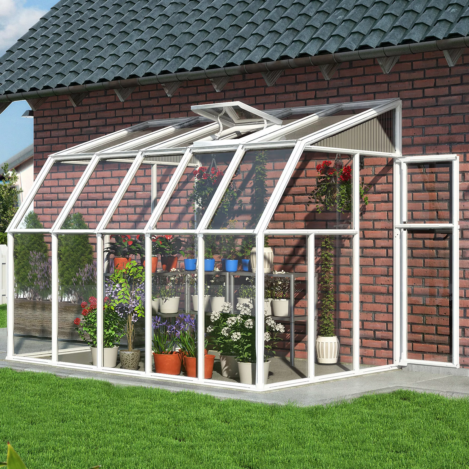 Palram - Canopia 6X12 Barn Plastic Sun Room - Base Not Included 2 Palram - Canopia 6X12 Barn Plastic Sun Room - Base Not Included