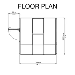 Palram - Canopia 6X6 Barn Plastic Sun Room - Base Not Included -Outdoor Garden Shop palram canopia 6x6 barn plastic sun room base not included7290103121495 02t bq