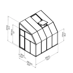 Palram - Canopia 6X8 Barn Plastic Sun Room - Base Not Included -Outdoor Garden Shop palram canopia 6x8 barn plastic sun room base not included7290103121501 01t bq