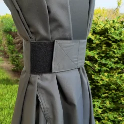 Palram - Canopia Dallas Grey Polyester (PES) Gazebo Curtain, Pack Of 4 (L)2120mm (W)5070mm -Outdoor Garden Shop palram canopia dallas grey polyester pes gazebo curtain pack of 4 l 2120mm w 5070mm7290108602715 04i