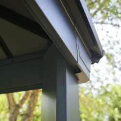 Palram - Canopia Dallas Grey Rectangular Gazebo, (W)6.12m (D)3.64m - Assembly Required -Outdoor Garden Shop palram canopia dallas grey rectangular gazebo w 6 12m d 3 64m assembly required7290108601954 04i bq