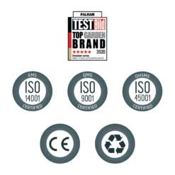 Palram - Canopia Feria Grey Non-retractable Awning, (L)4.25m (H)3.05m (W)3.85m -Outdoor Garden Shop palram canopia feria grey non retractable awning l 4 25m h 3 05m w 3 85m7290108134551 03t bq