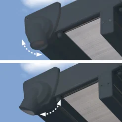 Palram - Canopia Feria Grey Non-retractable Awning, (L)4.25m (H)3.05m (W)3.85m -Outdoor Garden Shop palram canopia feria grey non retractable awning l 4 25m h 3 05m w 3 85m7290108134551 04i bq